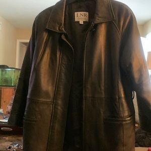 Black leather jacket